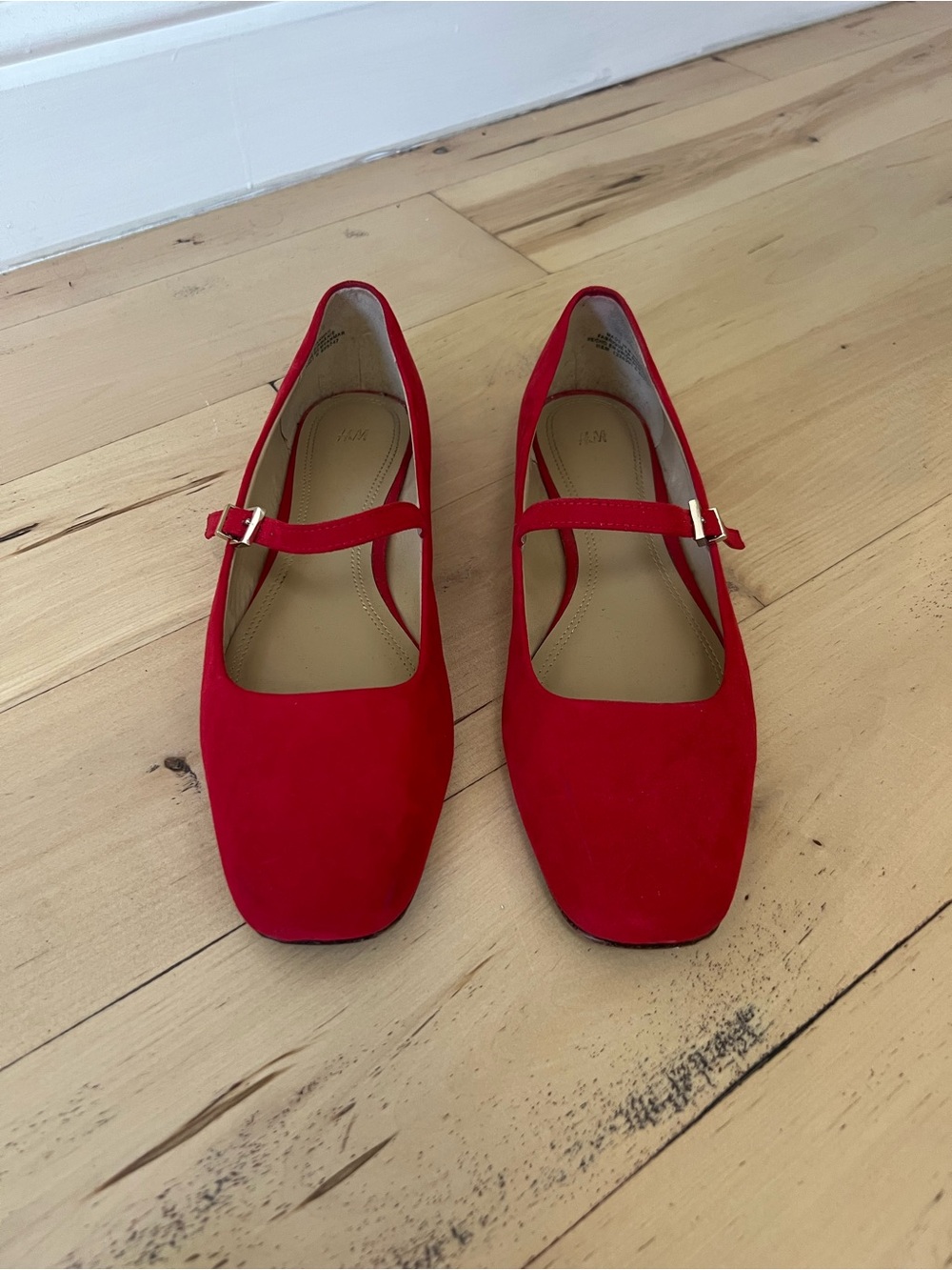 Red Mary Jane Flats for Women - Elegant Everyday Style